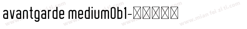 avantgarde mediumOb1字体转换